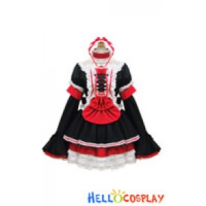 Angel Feather Cosplay Lolita Princess Maid Dress Costume