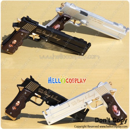 Devil May Cry DMC 4 Cosplay Dante Ebony And Ivory Two Guns Weapon Prop New Version