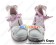 White Pink Heart Shaped Buckles Platform Princess Lolita Shoes