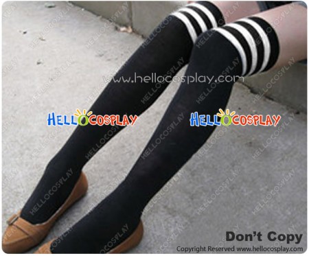 Angel Feather Cosplay Costume Knee High Socks Stockings