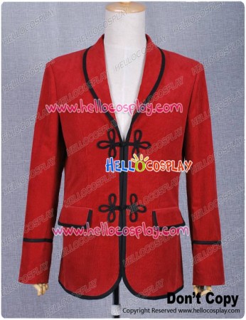 The 3rd Doctor Costume Red Jacket the Third Dr