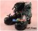 Black Ruffle Wide Ankle Straps Chunky Sweet Lolita Shoes
