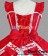 Sweet Lolita Gothic Punk Jumper Skirt Red Dress