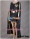 DC Comics Cosplay Dark Black Gold Girl Dress Costume