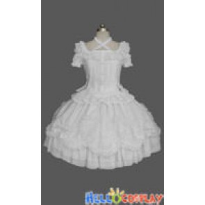 Sweet Lolita Gothic Punk Victorian White Dress