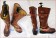 Devil May Cry 4 Cosplay Nero Brown Boots