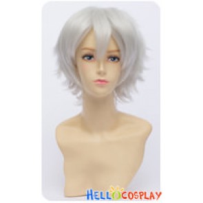 Gintama Cosplay Gintoki Sakata Wig Gin Tama Short Silvery White