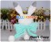 Vocaloid Cosplay 2014 Snow Miku Cute Rabbit Green Ver Plush Doll