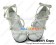 White Pearls String Chunky Princess Lolita Shoes