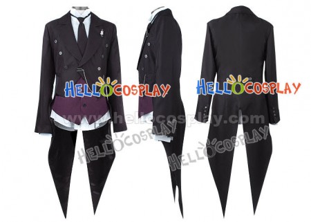 Black Butler Kuroshitsuji Sebastian Cosplay Costume