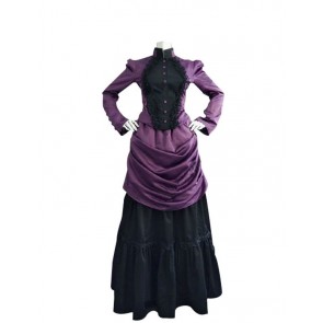 Victorian Lolita French Bustle Formal Gothic Lolita Dress Purple