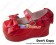 Mirror Red Round Buckle Platform Sweet Lolita Shoes