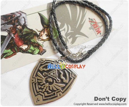 The Legend Of Zelda Cosplay Iceman Shield Necklace Leather Rope
