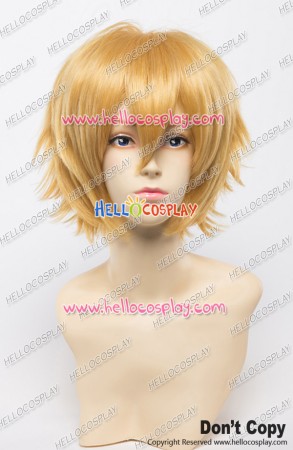 Wig 30CM Cosplay Golden Yellow Blonde Universal Short Layered