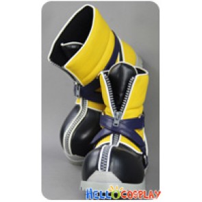 Kingdom Hearts 2 Cosplay Shoes Sora Black Yellow Shoes