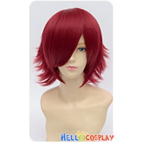 Wig 30CM Cosplay Layered Short Dark Wine Red Universal