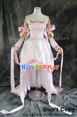 Gundam Seed Cosplay Lacus Clyne Pink Dress Costume