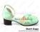 Mint Alice Flower Ankle Strap Chunky Sweet Lolita Shoes