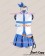 Fairy Tail Cosplay Lucy Heartfilia Blue White Uniform Costume
