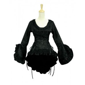 Victorian Lolita Reenactment Bodice Blouse Theatrical Gothic Lolita Dress