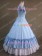 Victorian Lolita Southern Belle Evening Gothic Lolita Dress Sky Blue