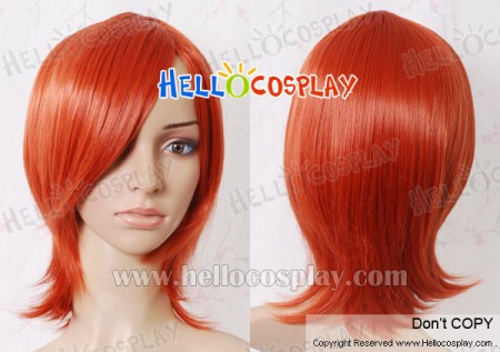 Dark Orange Short Cosplay Wig