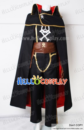 Galaxy Express 999 Cosplay Captain Harlock Costume