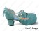 Matt Blue Bow Crossing Straps Chunky Sweet Lolita Shoes