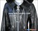 Kingdom Hearts Organization XIII 13 Cosplay Black Leather Coat Big Zipper Premade Standard Size