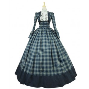 Victorian Civil War Formal Period Ball Gown Reenactment Stage Lolita Dress Costume