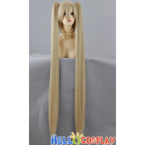 Gold Yellow Blonde Cosplay Wig Clip On Ponytails