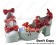 3 1/10'' Chunky Heel 1'' Platform PU Red Bow White Lolita Shoes