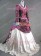 Victorian Lolita French Bustle Gothic Lolita Dress Wine Floral