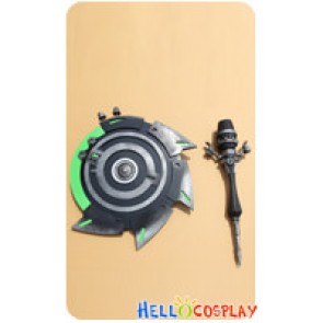 Dragon Nest Cosplay Cleric Rock Sets Cane Stick Shield Weapon Full Set