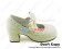 White Charlotte Bow Chunky Sweet Lolita Shoes