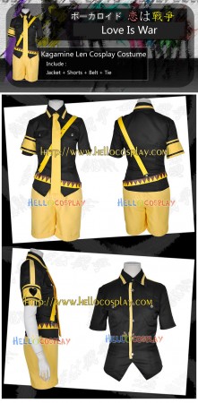 Vocaloid Cosplay Love Is War Version Kagamine Len Costume