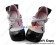 Princess Lolita Shoes Chunky Black White Lace Crossing Straps Bow