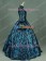 Victorian Lolita Georgian Reenactment Gothic Dress Royal Blue