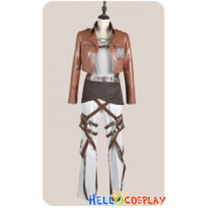 Attack On Titan Shingeki No Kyojin Cosplay Eren Yeager Training Legion Costume Leather Ver