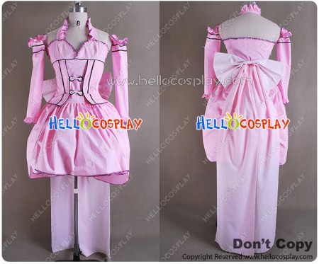 Chobits Cosplay Costume Chii Pink Dress