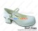 Mirror White Plain Single Strap Chunky Princess Lolita Shoes