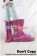 Naruto Cosplay Shoes Himawari Uzumaki Short Boots