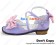 Purple Pink Bows Instep Straps Chunky Princess Lolita Shoes