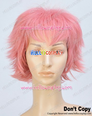 Fairy Tail Cosplay Natsu Dragneel Pink Wig