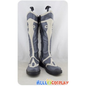 Final Fantasy XIV Online Cosplay Shoes Grey Long Boots