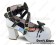 Black And White Bow Crisscross Ankle Straps PU Lolita Shoes