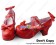 Sweet Lolita Shoes Red Matte Chunky Crossing Straps Lace Bows