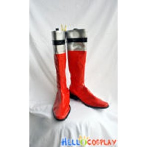 Tokusou Sentai Dekaranger Cosplay Red Boots