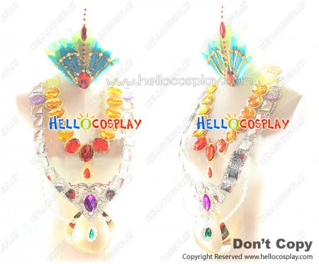 Magi Cosplay Sinbad Accessories Necklace Headdress Earring Ring