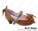 Light Brown Bow Single Strap Cone Sweet Lolita Shoes